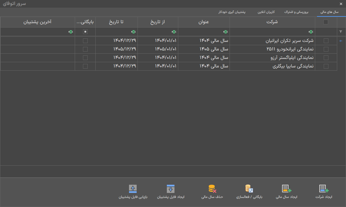پنل مدیریت سرور اتوفای